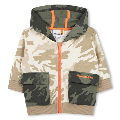 Timberland French Terry Hooded Sweatshirt 12-18M